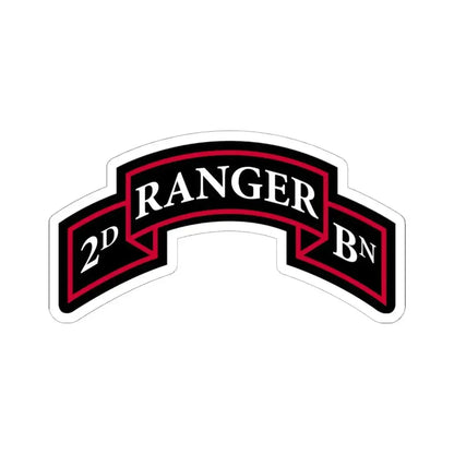 2nd Ranger Battalion (U.S. Army) STICKER Vinyl Kiss-Cut Decal 6 Inch White - The Sticker Space