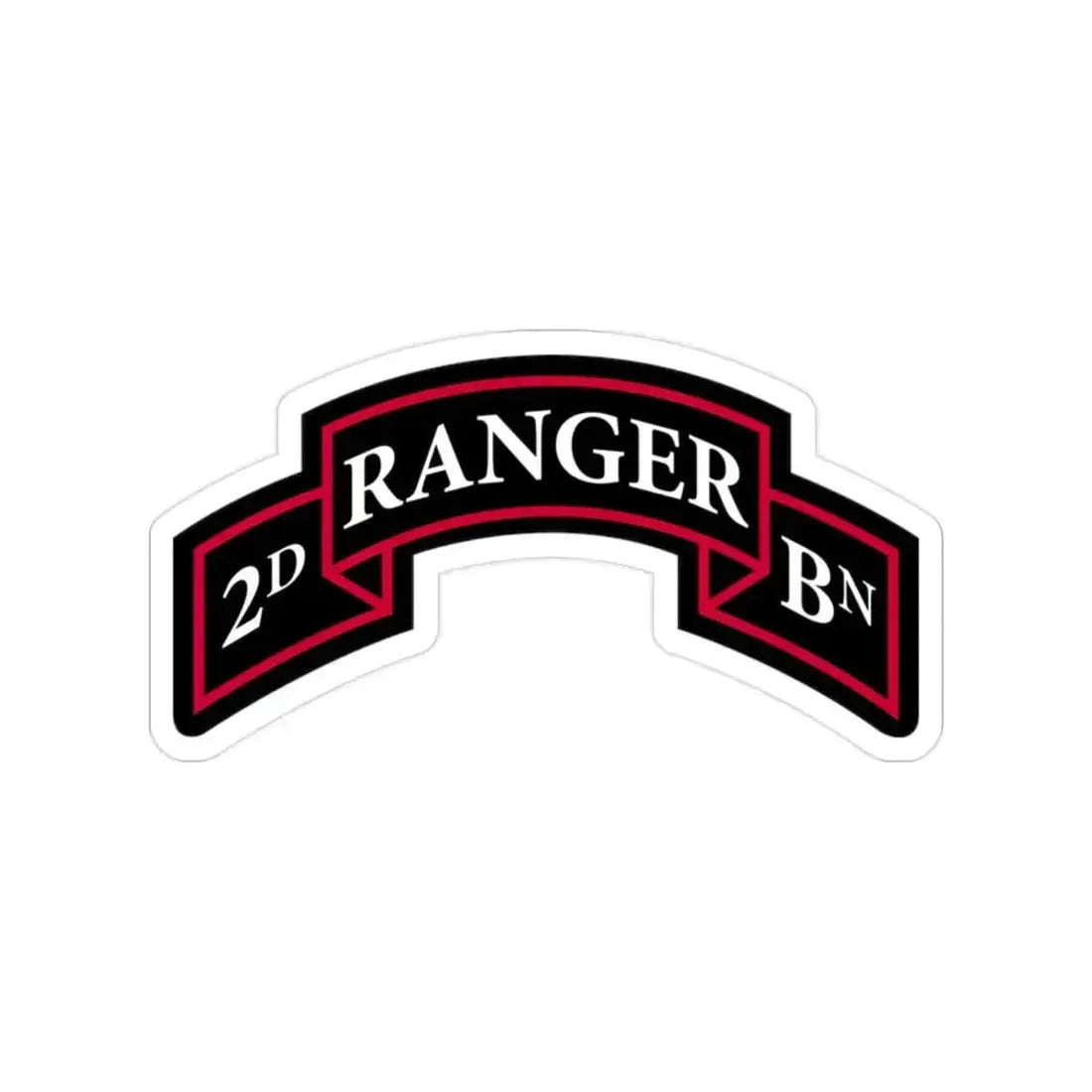 2nd Ranger Battalion (U.S. Army) Transparent STICKER Die-Cut Vinyl Decal 2 Inch - The Sticker Space