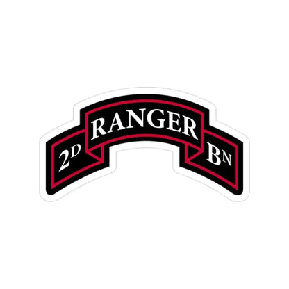 2nd Ranger Battalion (U.S. Army) Transparent STICKER Die-Cut Vinyl Decal 2 Inch - The Sticker Space