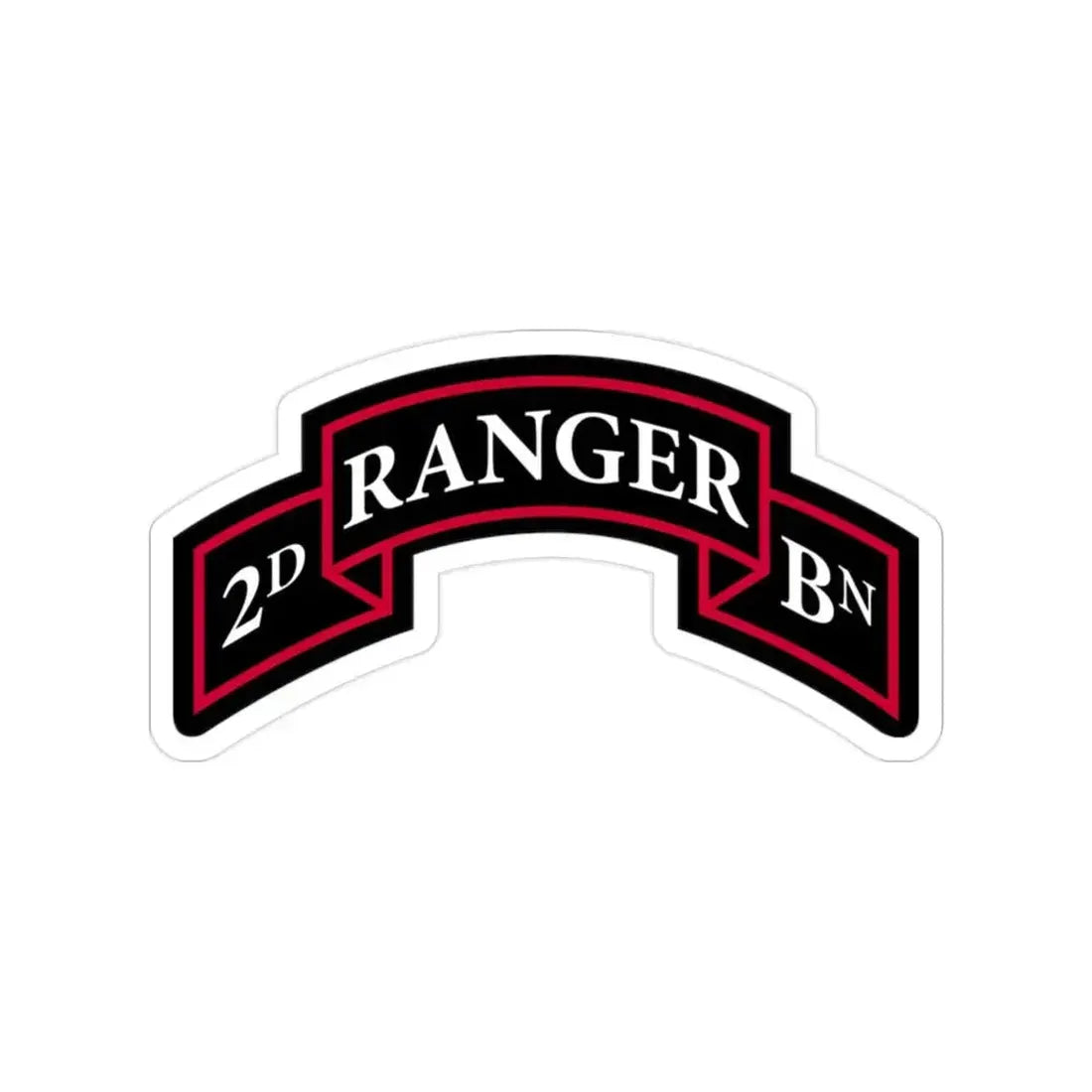 2nd Ranger Battalion (U.S. Army) Transparent STICKER Die-Cut Vinyl Decal 2 Inch - The Sticker Space