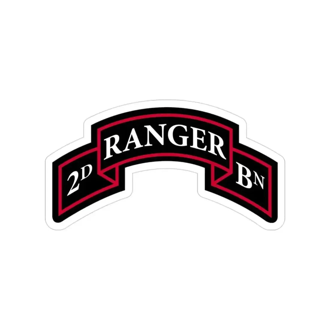 2nd Ranger Battalion (U.S. Army) Transparent STICKER Die-Cut Vinyl Decal 3 Inch - The Sticker Space