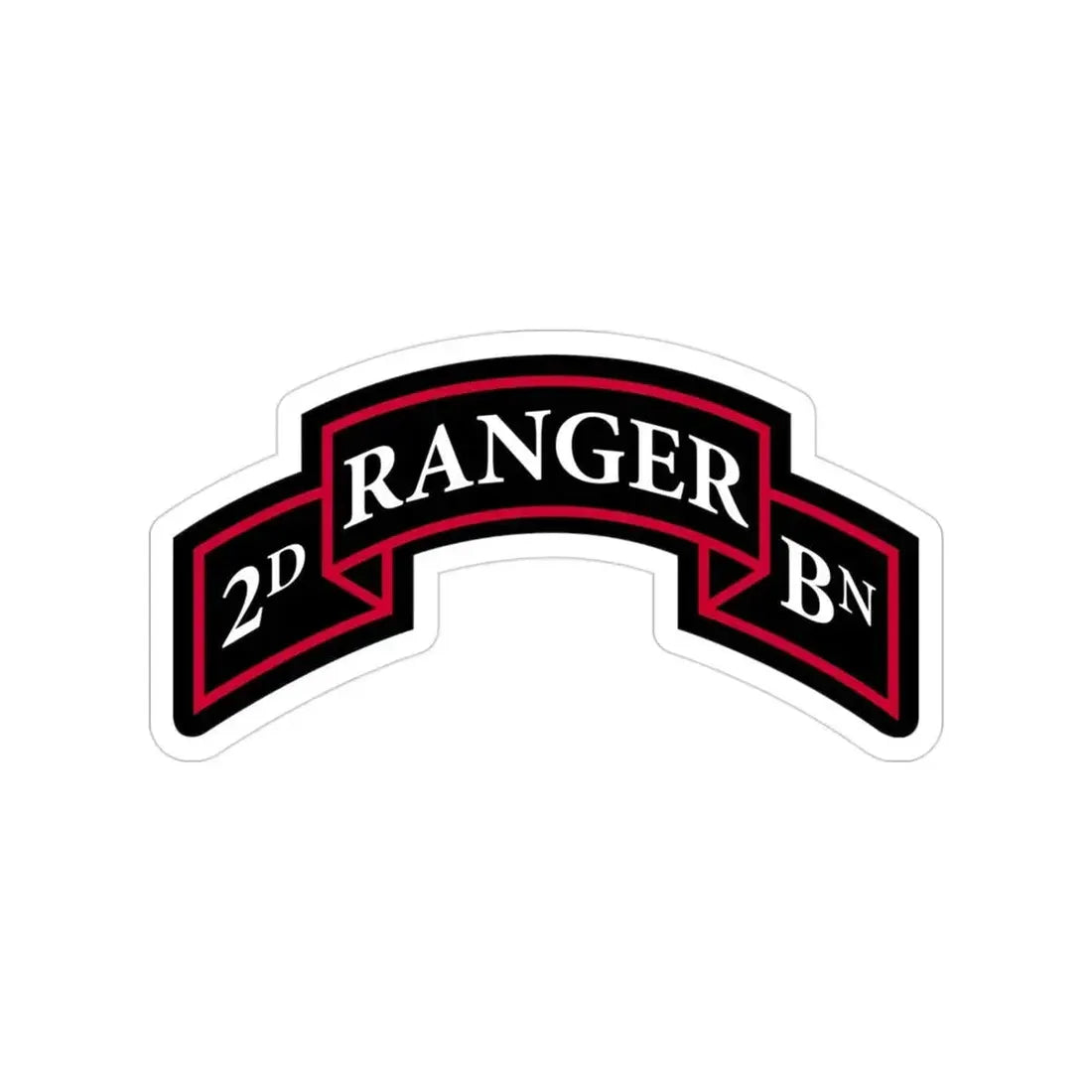 2nd Ranger Battalion (U.S. Army) Transparent STICKER Die-Cut Vinyl Decal 3 Inch - The Sticker Space