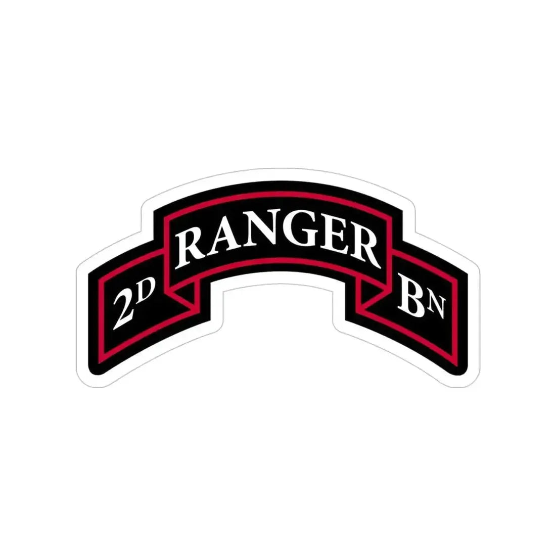 2nd Ranger Battalion (U.S. Army) Transparent STICKER Die-Cut Vinyl Decal 4 Inch - The Sticker Space