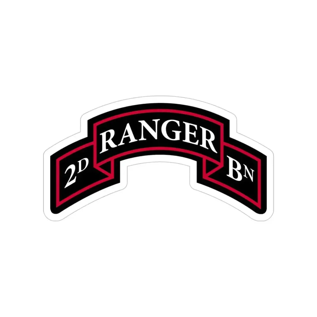 2nd Ranger Battalion (U.S. Army) Transparent STICKER Die-Cut Vinyl Decal 4 Inch - The Sticker Space