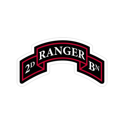 2nd Ranger Battalion (U.S. Army) Transparent STICKER Die-Cut Vinyl Decal 4 Inch - The Sticker Space