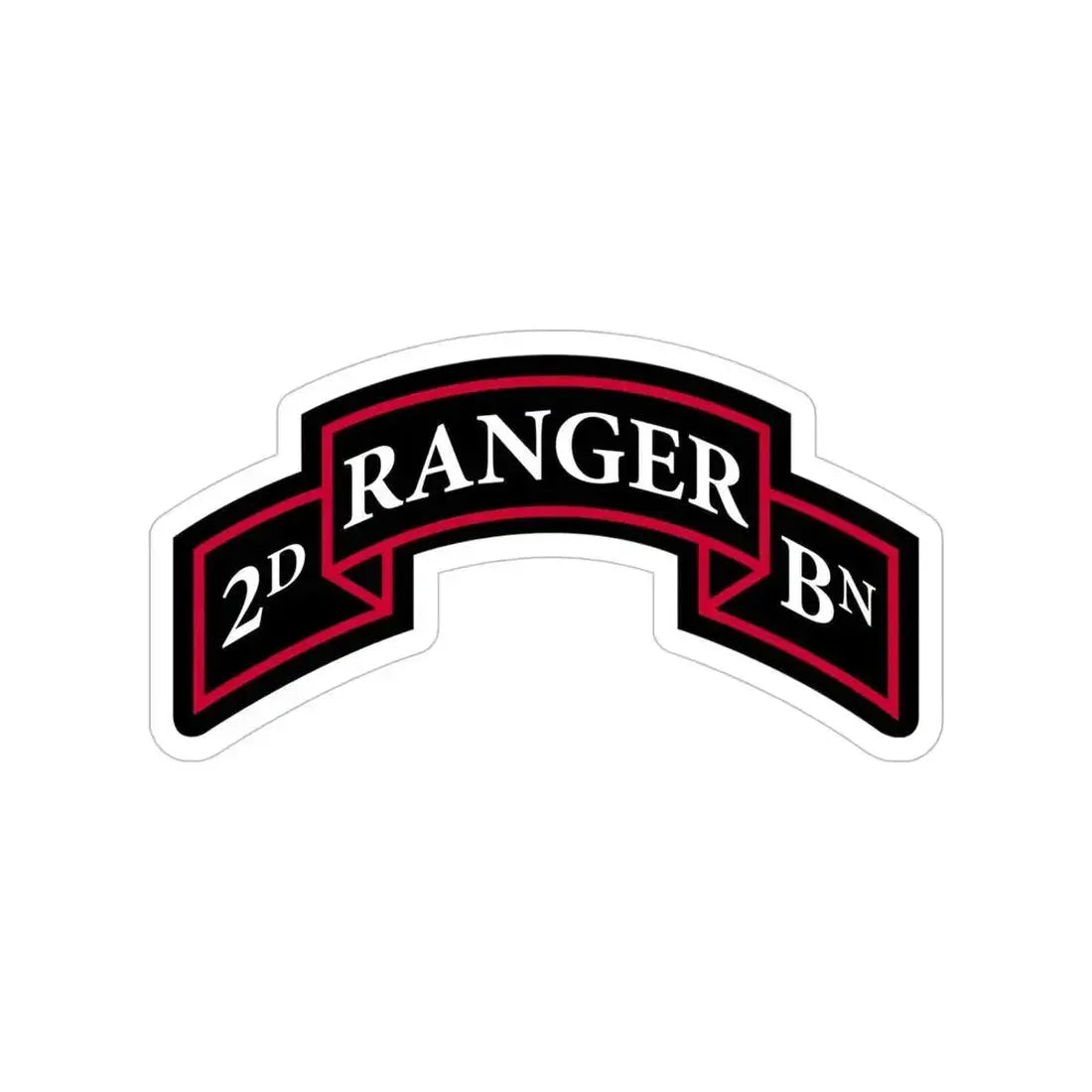 2nd Ranger Battalion (U.S. Army) Transparent STICKER Die-Cut Vinyl Decal 5 Inch - The Sticker Space