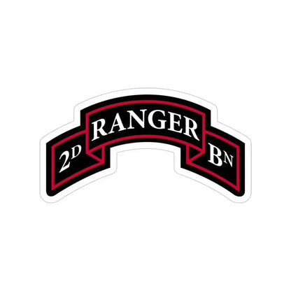 2nd Ranger Battalion (U.S. Army) Transparent STICKER Die-Cut Vinyl Decal 5 Inch - The Sticker Space