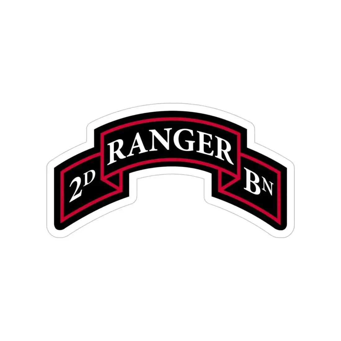 2nd Ranger Battalion (U.S. Army) Transparent STICKER Die-Cut Vinyl Decal 5 Inch - The Sticker Space