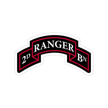 2nd Ranger Battalion (U.S. Army) Transparent STICKER Die-Cut Vinyl Decal 5 Inch - The Sticker Space