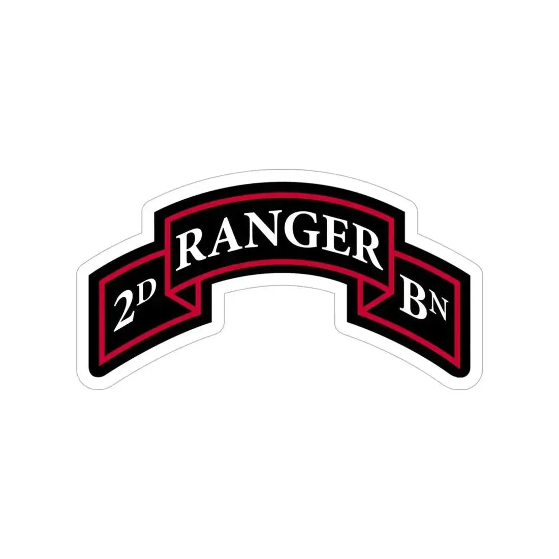 2nd Ranger Battalion (U.S. Army) Transparent STICKER Die-Cut Vinyl Decal 6 Inch - The Sticker Space