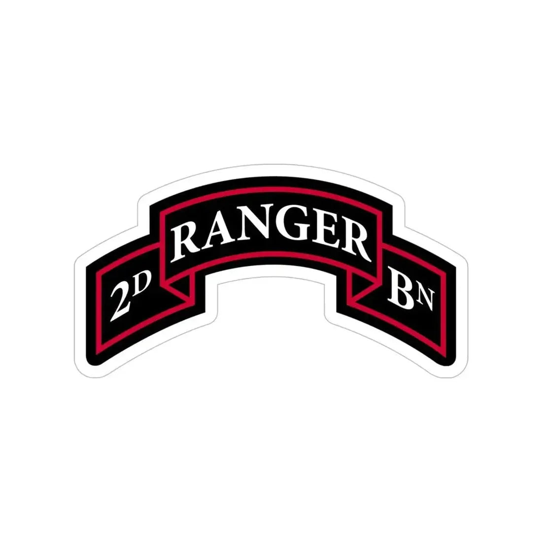 2nd Ranger Battalion (U.S. Army) Transparent STICKER Die-Cut Vinyl Decal 6 Inch - The Sticker Space