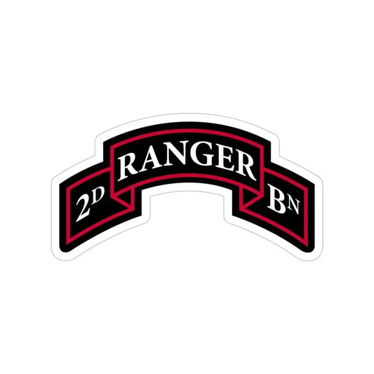 2nd Ranger Battalion (U.S. Army) Transparent STICKER Die-Cut Vinyl Decal 6 Inch - The Sticker Space