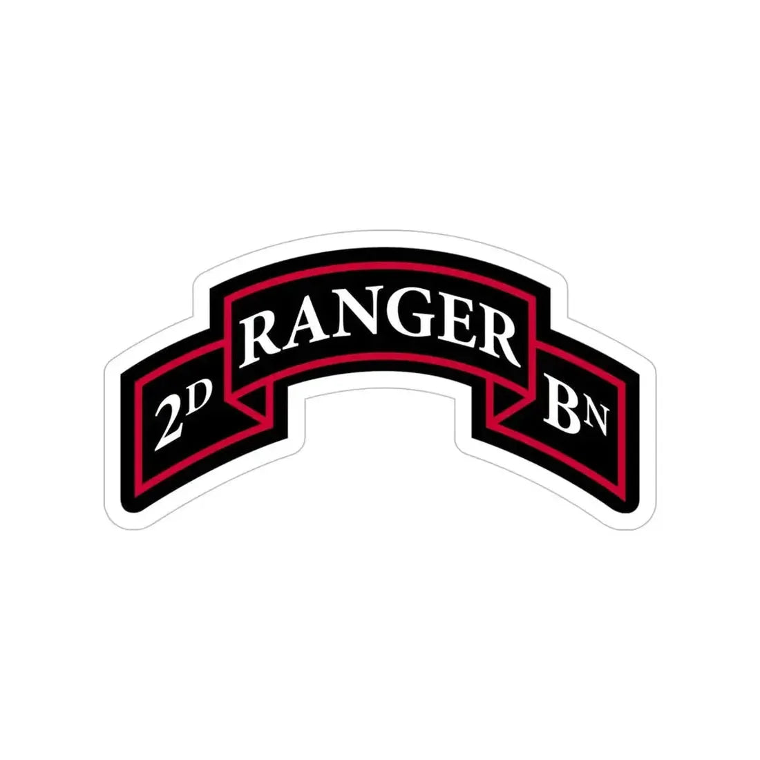 2nd Ranger Battalion (U.S. Army) Transparent STICKER Die-Cut Vinyl Decal - The Sticker Space