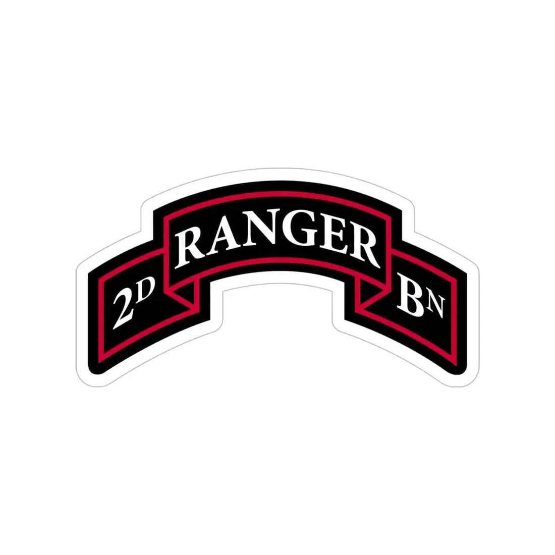 2nd Ranger Battalion (U.S. Army) Transparent STICKER Die-Cut Vinyl Decal - The Sticker Space