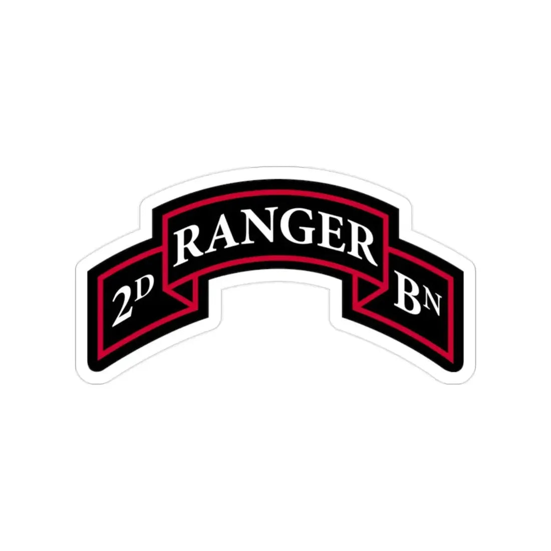 2nd Ranger Battalion (U.S. Army) Transparent STICKER Die-Cut Vinyl Decal - The Sticker Space