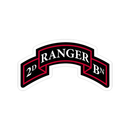 2nd Ranger Battalion (U.S. Army) Transparent STICKER Die-Cut Vinyl Decal - The Sticker Space