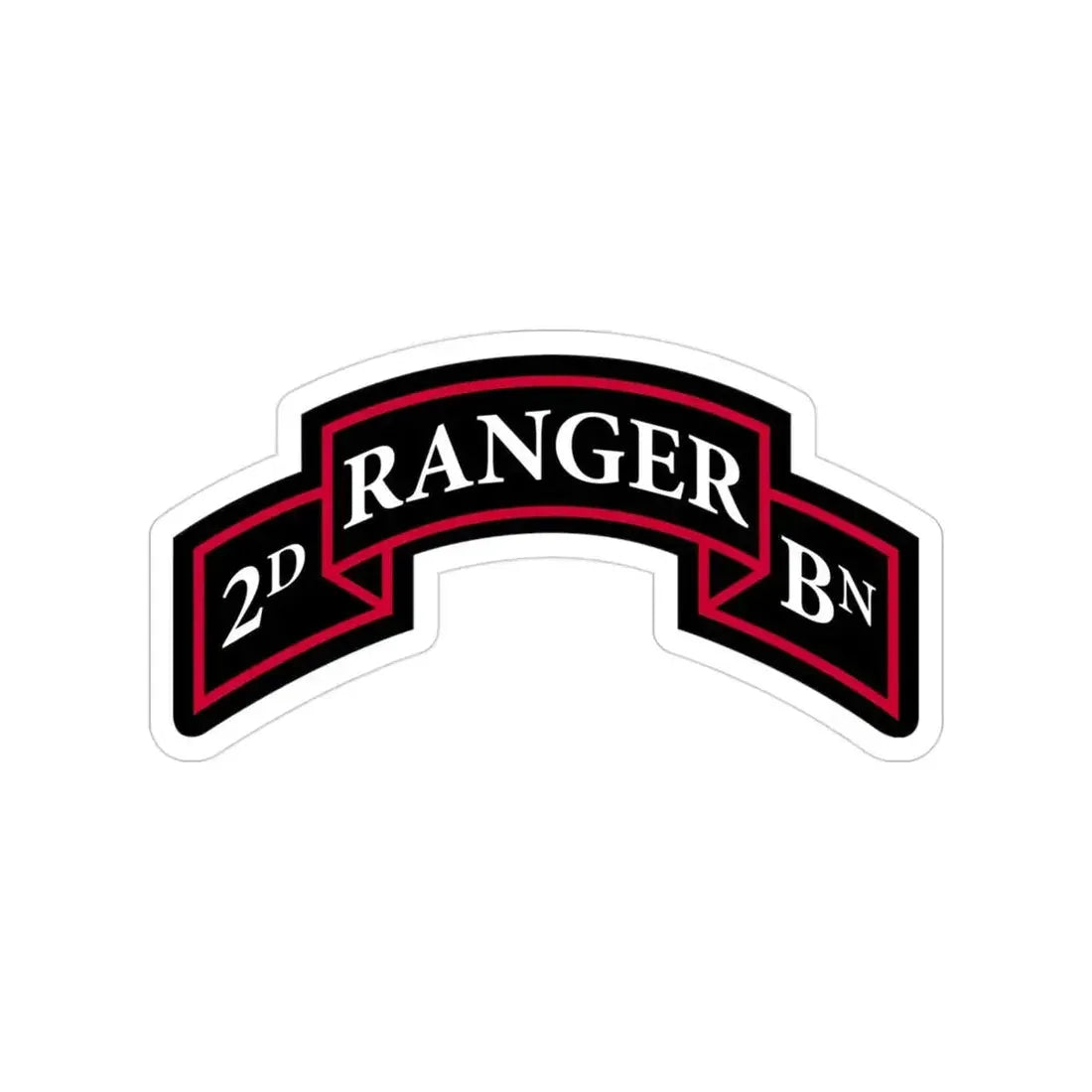 2nd Ranger Battalion (U.S. Army) Transparent STICKER Die-Cut Vinyl Decal - The Sticker Space