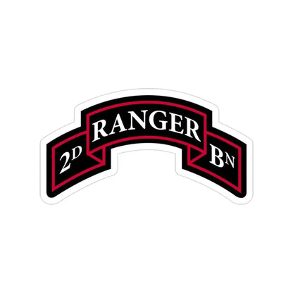 2nd Ranger Battalion (U.S. Army) Transparent STICKER Die-Cut Vinyl Decal - The Sticker Space