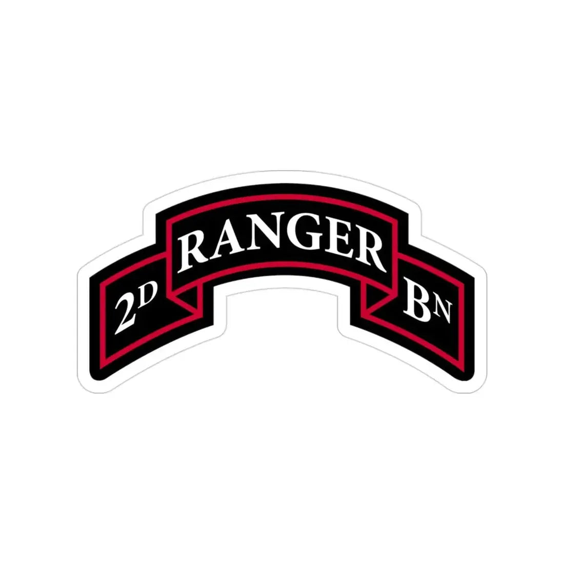 2nd Ranger Battalion (U.S. Army) Transparent STICKER Die-Cut Vinyl Decal - The Sticker Space