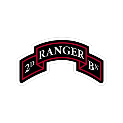 2nd Ranger Battalion (U.S. Army) Transparent STICKER Die-Cut Vinyl Decal - The Sticker Space
