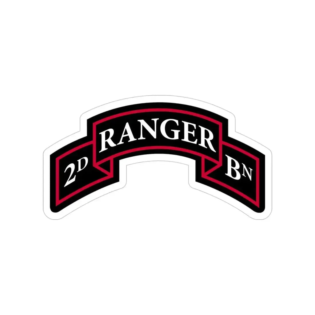 2nd Ranger Battalion (U.S. Army) Transparent STICKER Die-Cut Vinyl Decal - The Sticker Space