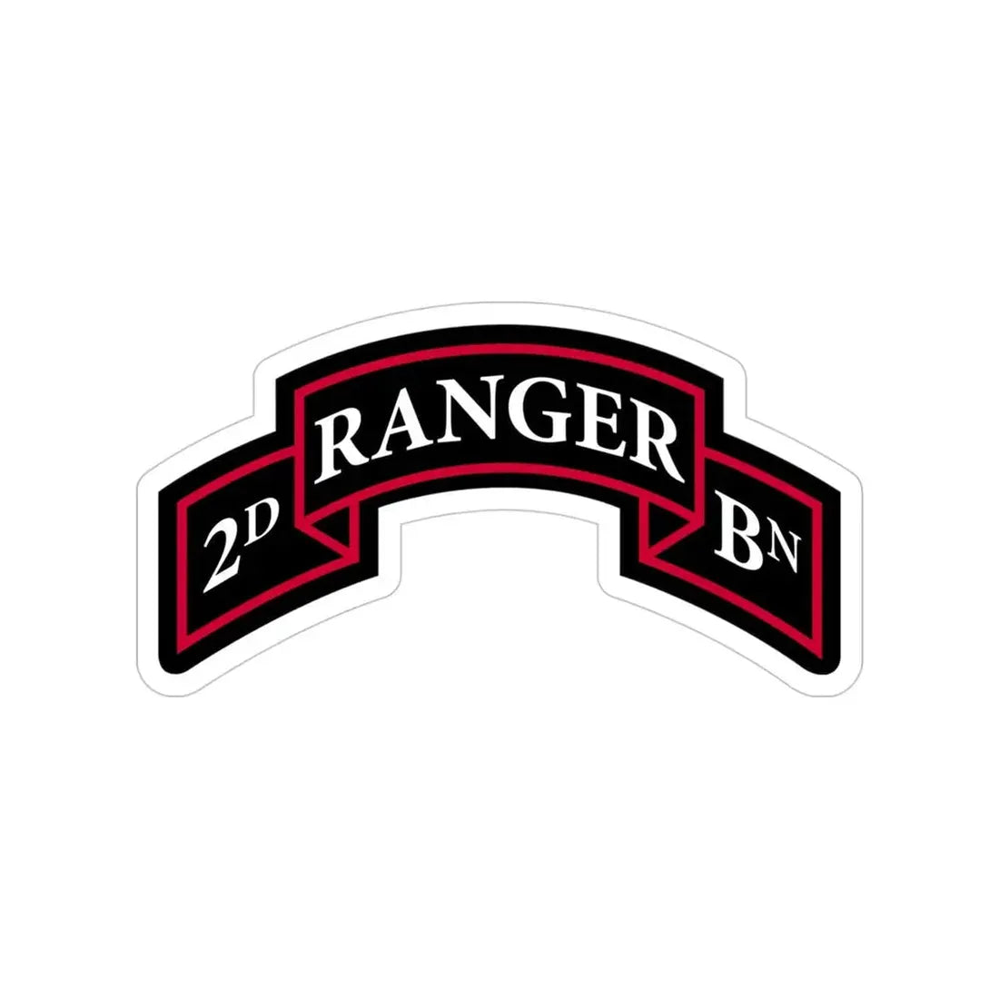2nd Ranger Battalion (U.S. Army) Transparent STICKER Die-Cut Vinyl Decal - The Sticker Space