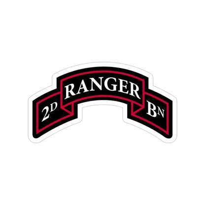 2nd Ranger Battalion (U.S. Army) Transparent STICKER Die-Cut Vinyl Decal - The Sticker Space