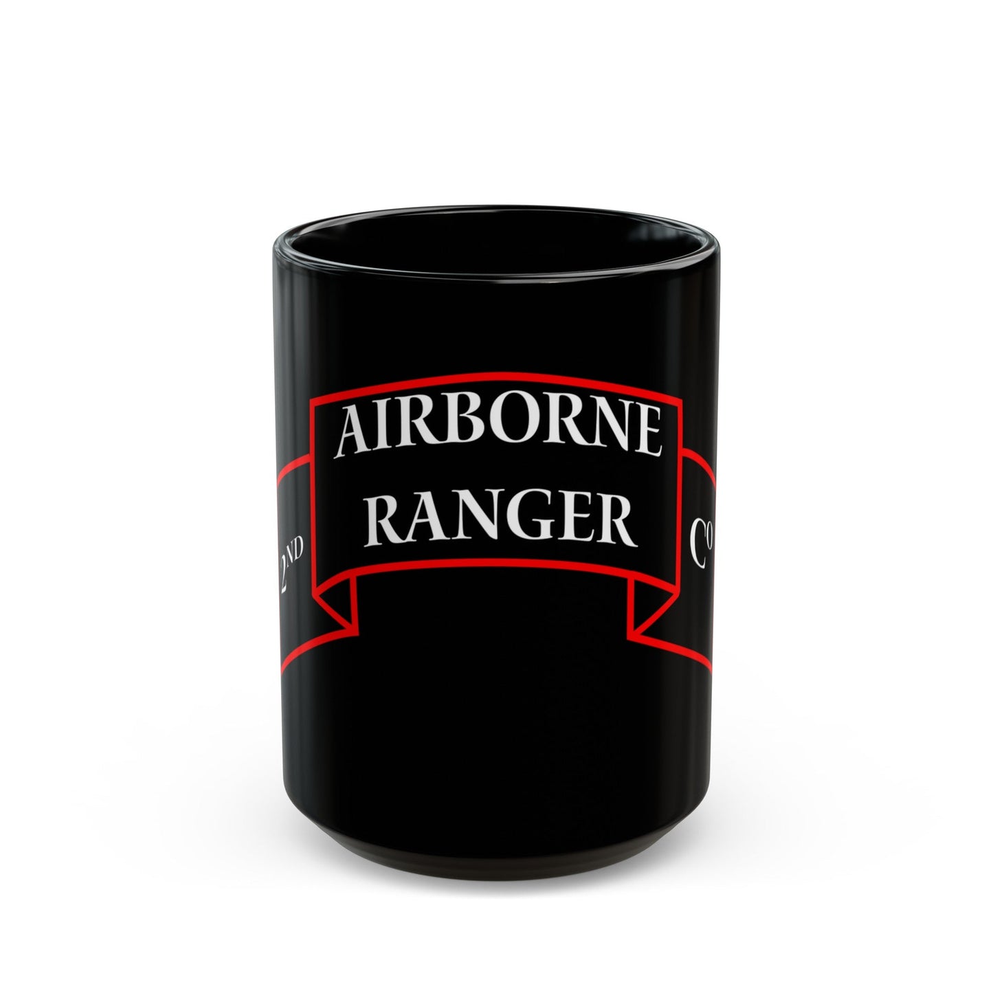 2nd Ranger Infantry Company (U.S. Army) Black Coffee Mug-15oz-The Sticker Space