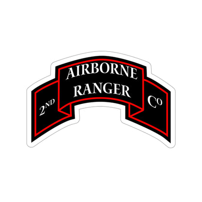 2nd Ranger Infantry Company (U.S. Army) STICKER Vinyl Die-Cut Decal-3 Inch-The Sticker Space