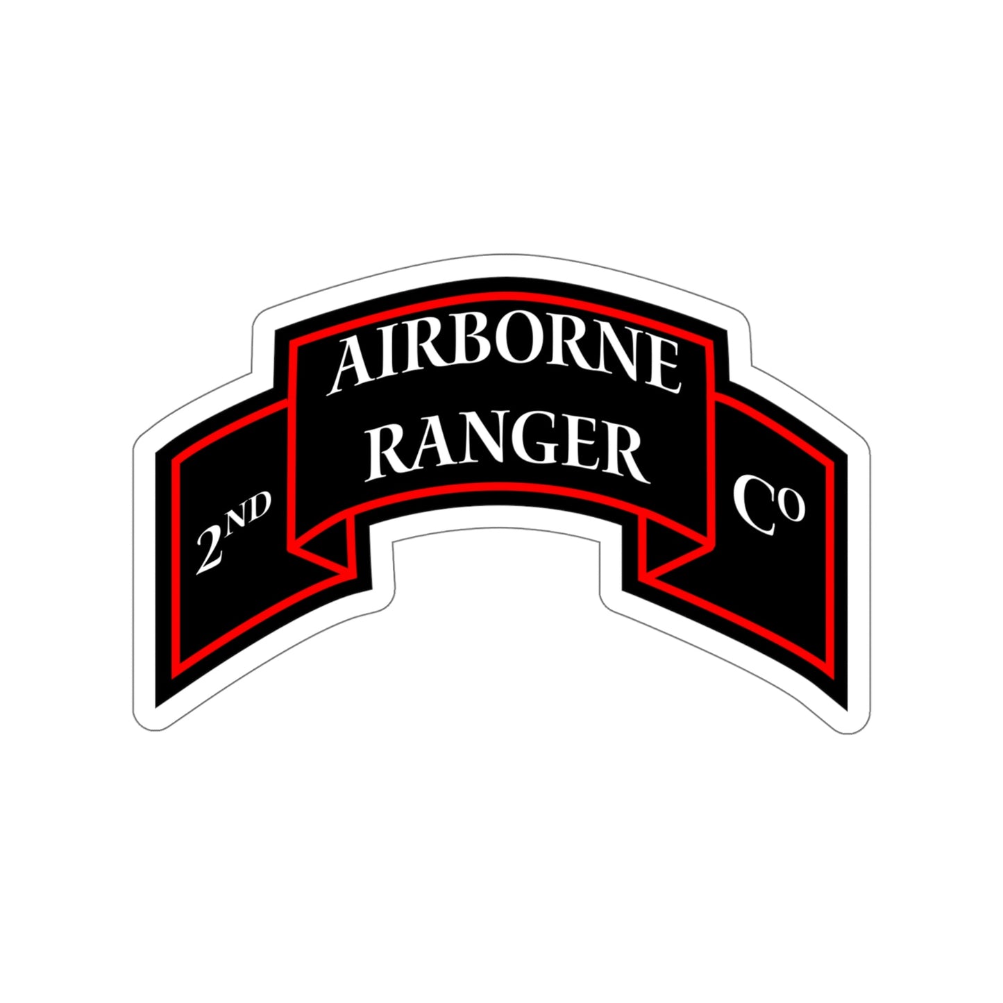 2nd Ranger Infantry Company (U.S. Army) STICKER Vinyl Die-Cut Decal-6 Inch-The Sticker Space