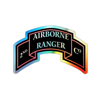 2nd Ranger Infantry Company (U.S. Army) Holographic STICKER Die-Cut Vinyl Decal - The Sticker Space