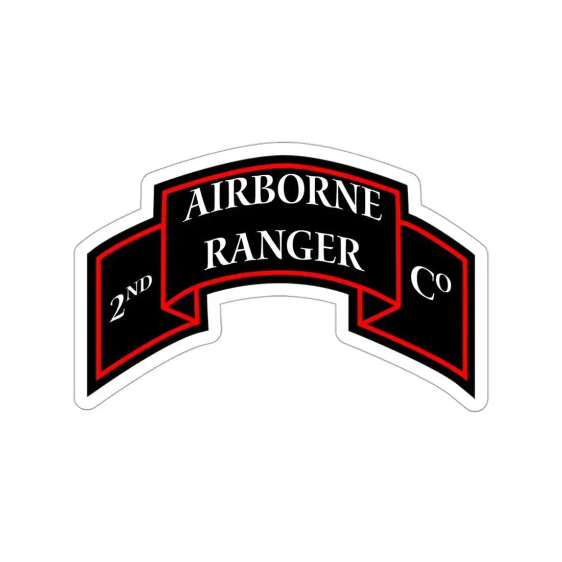 2nd Ranger Infantry Company (U.S. Army) STICKER Vinyl Die-Cut Decal 3 Inch - The Sticker Space