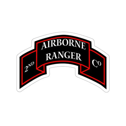 2nd Ranger Infantry Company (U.S. Army) STICKER Vinyl Die-Cut Decal 3 Inch - The Sticker Space
