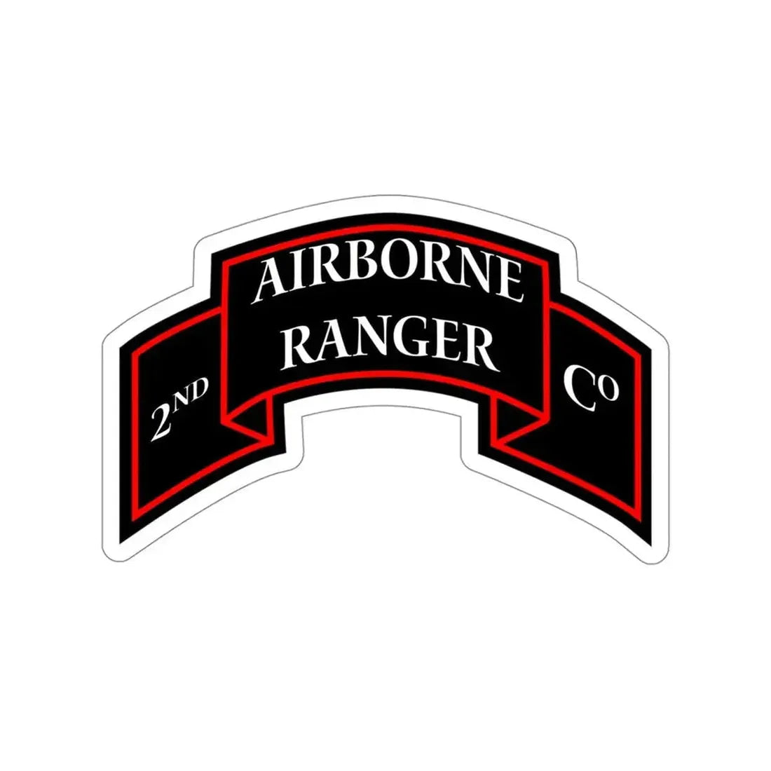 2nd Ranger Infantry Company (U.S. Army) STICKER Vinyl Die-Cut Decal 4 Inch - The Sticker Space