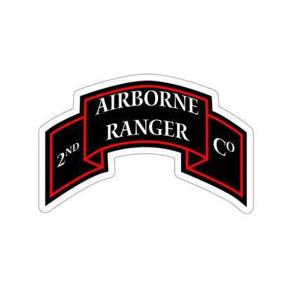 2nd Ranger Infantry Company (U.S. Army) STICKER Vinyl Die-Cut Decal 5 Inch - The Sticker Space