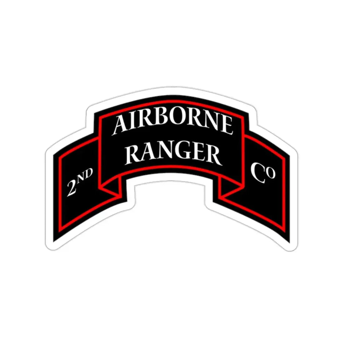 2nd Ranger Infantry Company (U.S. Army) STICKER Vinyl Die-Cut Decal - The Sticker Space