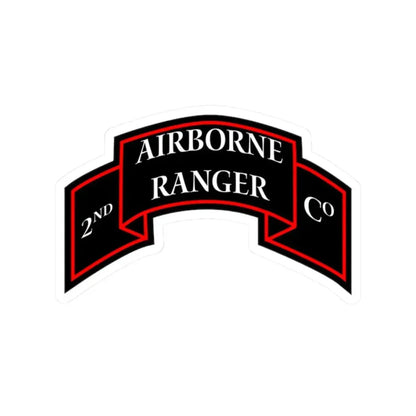2nd Ranger Infantry Company (U.S. Army) STICKER Vinyl Kiss-Cut Decal 2 Inch White - The Sticker Space