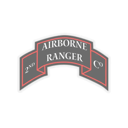 2nd Ranger Infantry Company (U.S. Army) STICKER Vinyl Kiss-Cut Decal 3 Inch Transparent - The Sticker Space