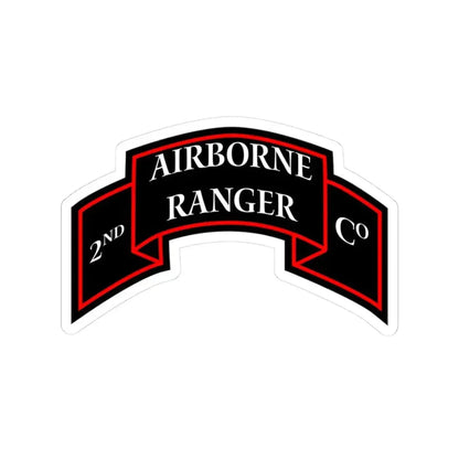 2nd Ranger Infantry Company (U.S. Army) STICKER Vinyl Kiss-Cut Decal 3 Inch White - The Sticker Space