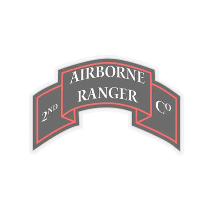 2nd Ranger Infantry Company (U.S. Army) STICKER Vinyl Kiss-Cut Decal 6 Inch Transparent - The Sticker Space