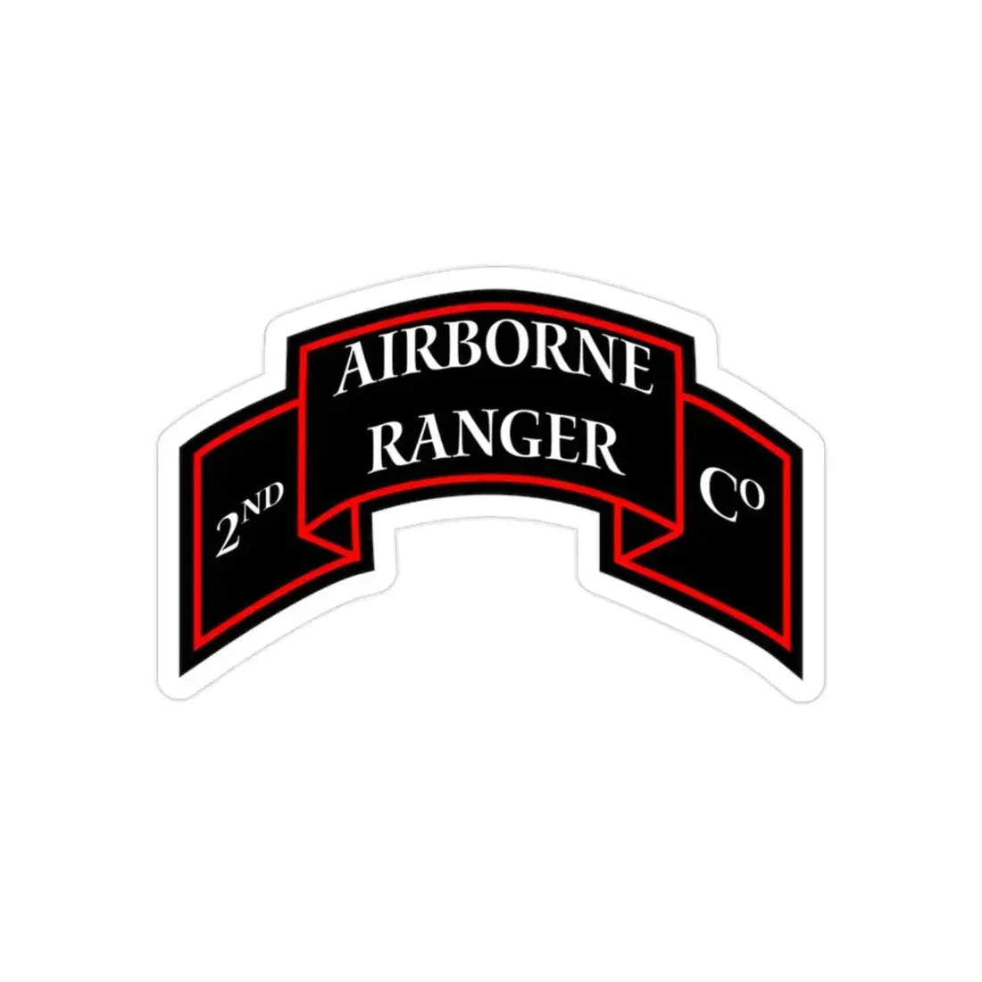 2nd Ranger Infantry Company (U.S. Army) Transparent STICKER Die-Cut Vinyl Decal 2 Inch - The Sticker Space