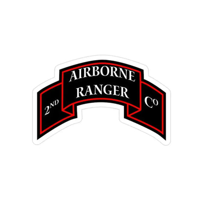 2nd Ranger Infantry Company (U.S. Army) Transparent STICKER Die-Cut Vinyl Decal 2 Inch - The Sticker Space