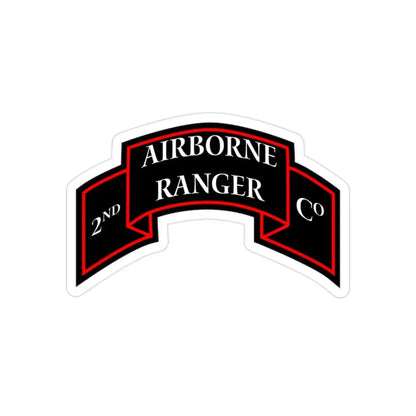 2nd Ranger Infantry Company (U.S. Army) Transparent STICKER Die-Cut Vinyl Decal 2 Inch - The Sticker Space