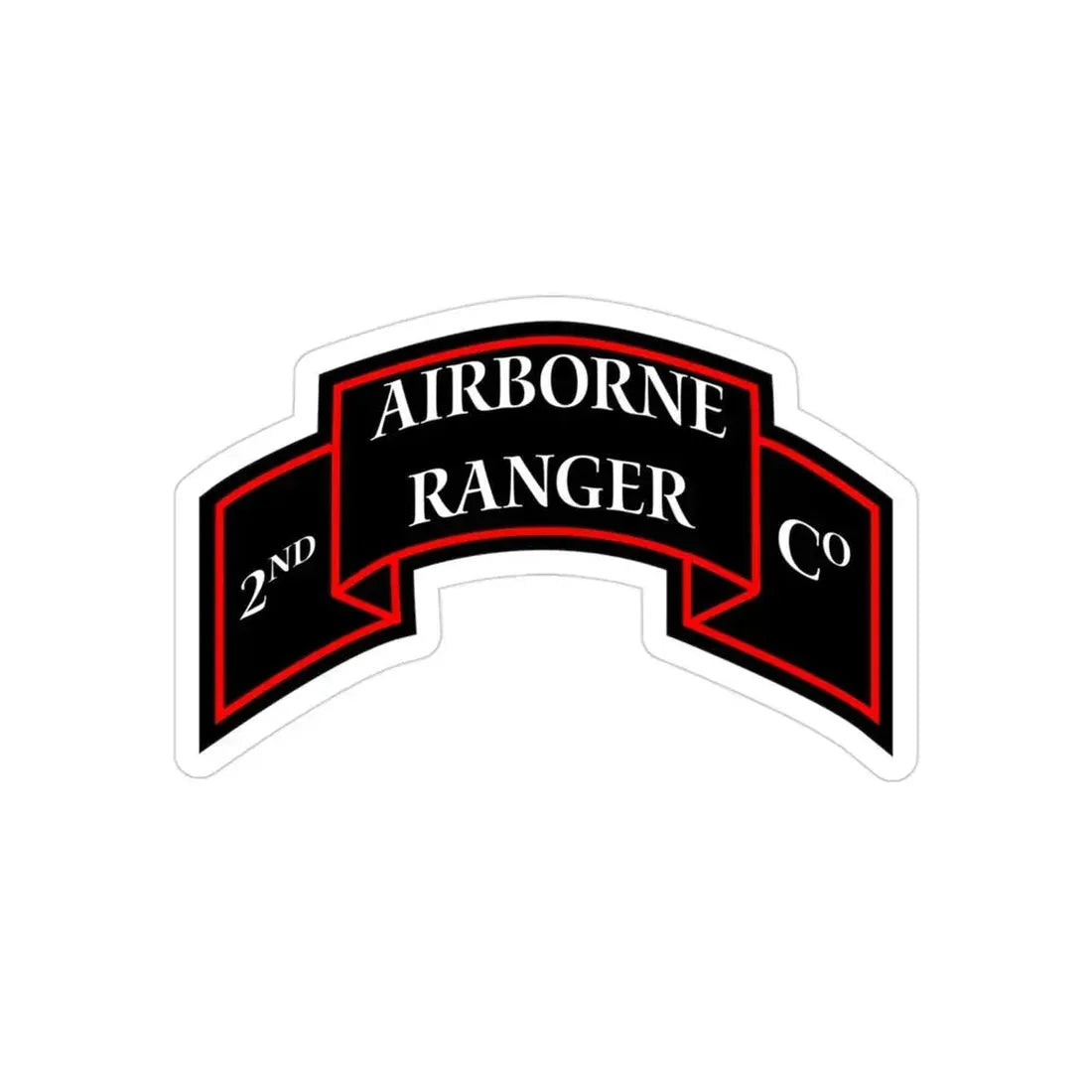 2nd Ranger Infantry Company (U.S. Army) Transparent STICKER Die-Cut Vinyl Decal 3 Inch - The Sticker Space