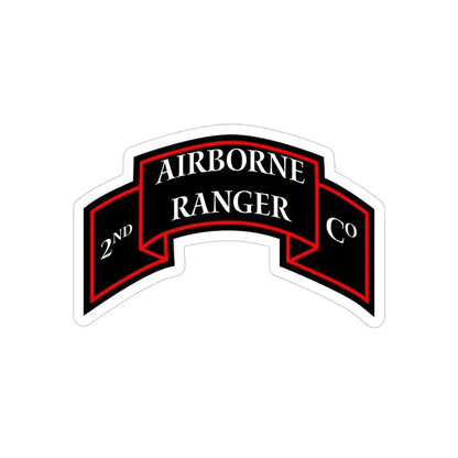 2nd Ranger Infantry Company (U.S. Army) Transparent STICKER Die-Cut Vinyl Decal 4 Inch - The Sticker Space
