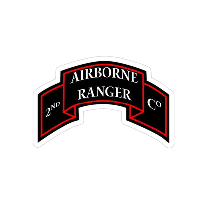 2nd Ranger Infantry Company (U.S. Army) Transparent STICKER Die-Cut Vinyl Decal - The Sticker Space