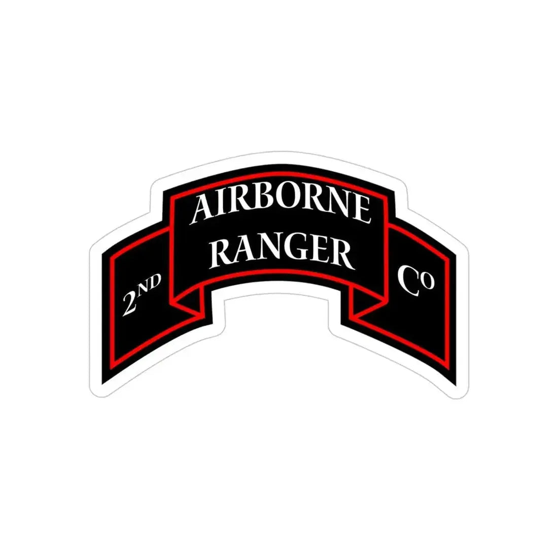 2nd Ranger Infantry Company (U.S. Army) Transparent STICKER Die-Cut Vinyl Decal - The Sticker Space