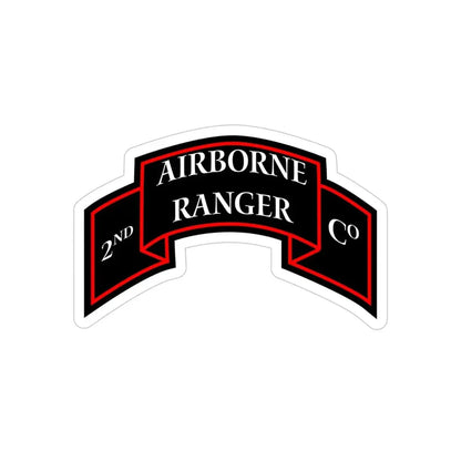 2nd Ranger Infantry Company (U.S. Army) Transparent STICKER Die-Cut Vinyl Decal - The Sticker Space