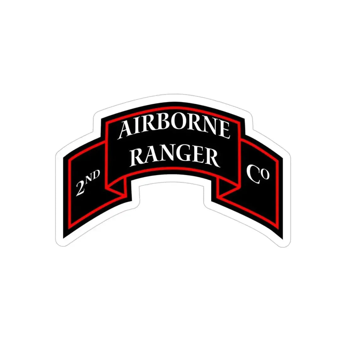 2nd Ranger Infantry Company (U.S. Army) Transparent STICKER Die-Cut Vinyl Decal - The Sticker Space