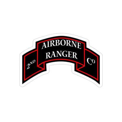 2nd Ranger Infantry Company (U.S. Army) Transparent STICKER Die-Cut Vinyl Decal - The Sticker Space
